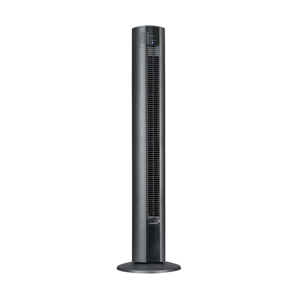 Ventilador de Torre de 120 cm, Lasko T48312M, con 3 Velocidades, Temporizador y Control Remoto, Negro
