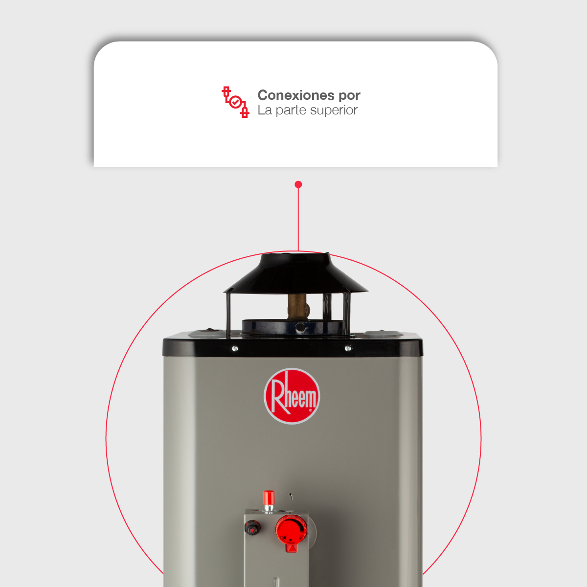Calentador de Agua de Paso Rapida Recuperacion 6 Litros por Min Gas LP 1 Servicio