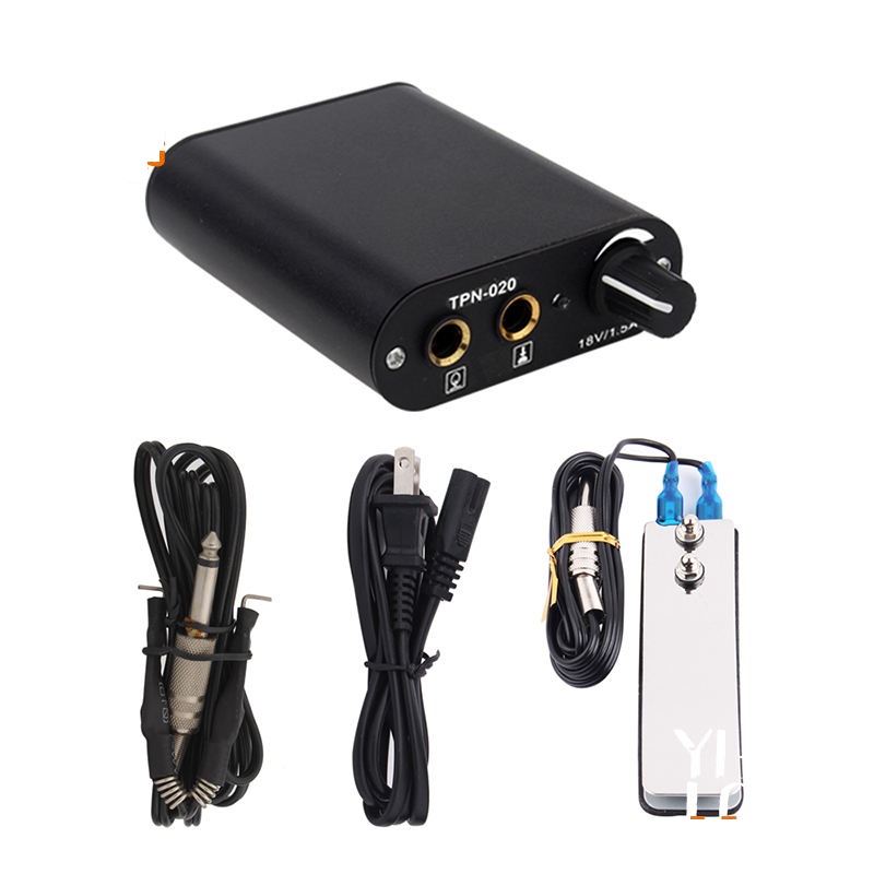 kit maquina para tatuar tatuajes kit completo con fuente agujas 