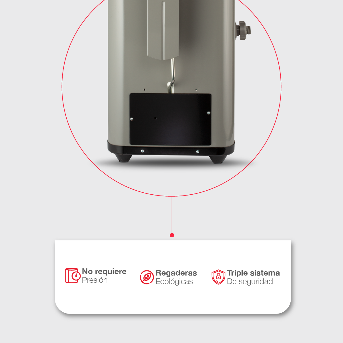 Calentador de Agua de Paso Rapida Recuperacion 6 Litros por Min Gas Natural 1 Servicio