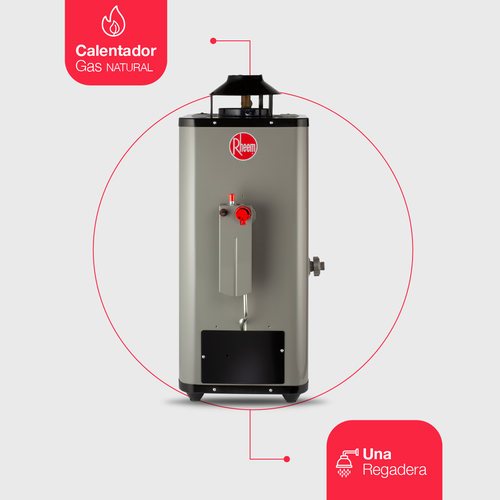 Calentador de Agua de Paso Rapida Recuperacion 6 Litros por Min