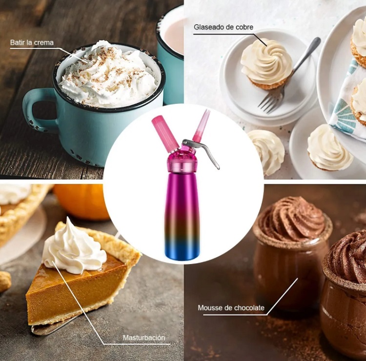 Sifon Crema Batida Cafeboato (500 Ml) Rosa