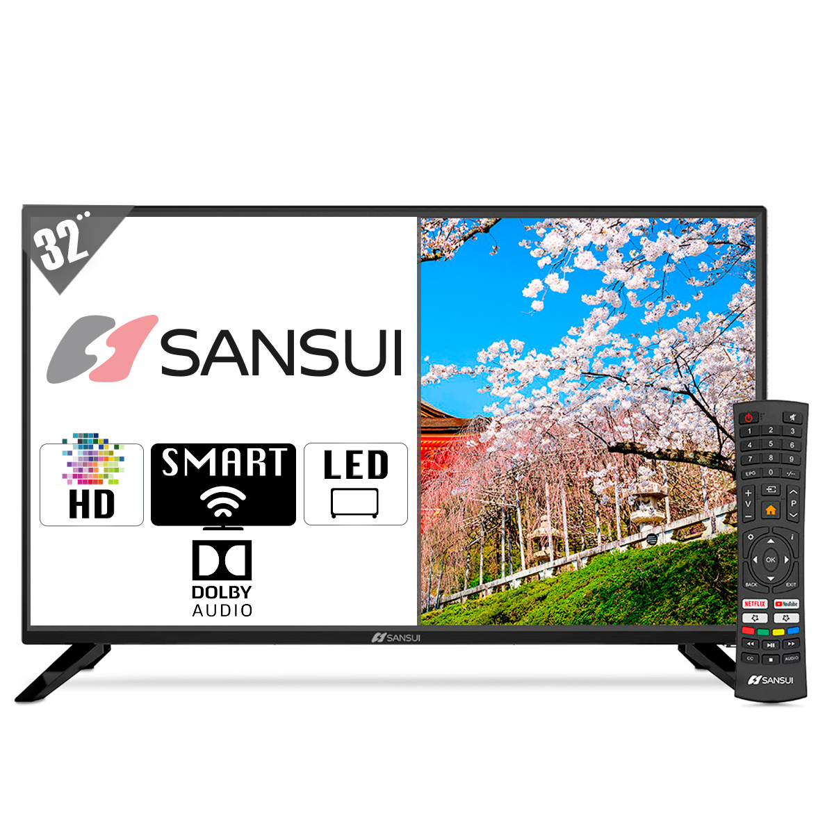 Pantalla Sansui 32" Led HD TV