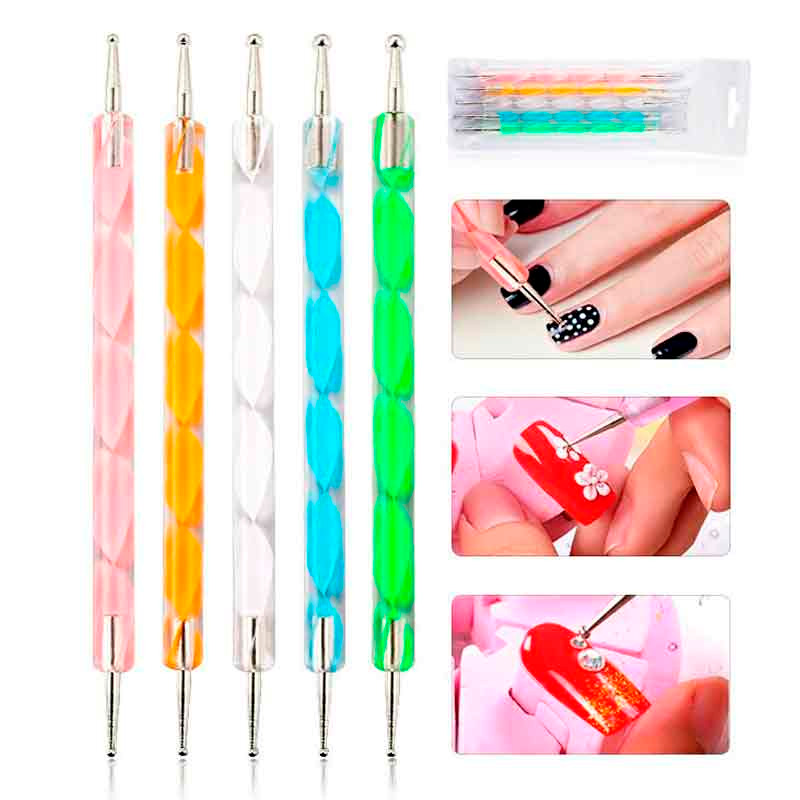 Uñas Gelish Esmaltes Lampara LED Arte Decorativo Para  Uñas Manciura Set Decorativo 67 Piezas