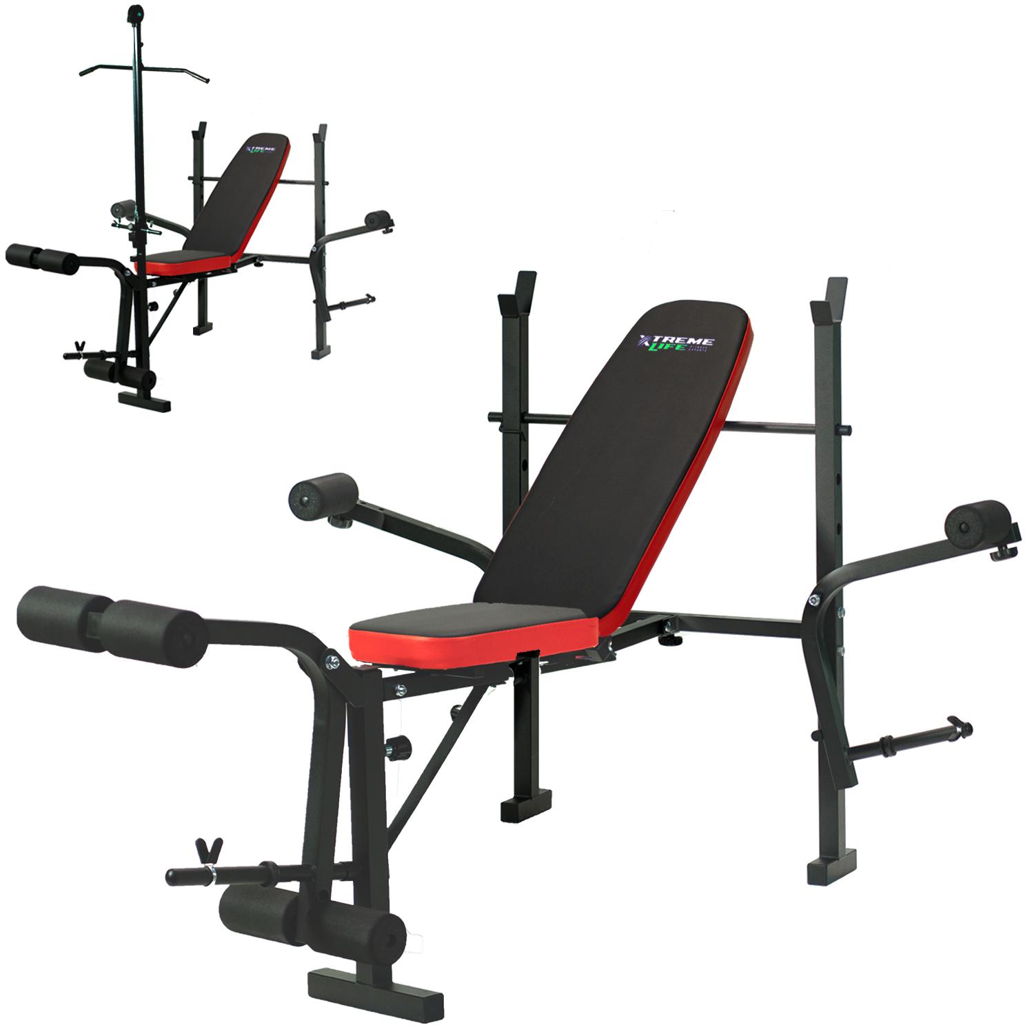 Banco Multiposiciones Gym Ejercicios Barras Polea Pesas 