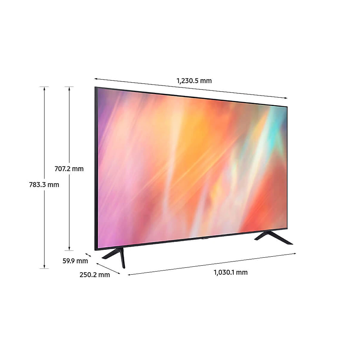 Pantalla 55 Pulgadas 4k Smart Tv Samsung UN55AU7000FXZX CST
