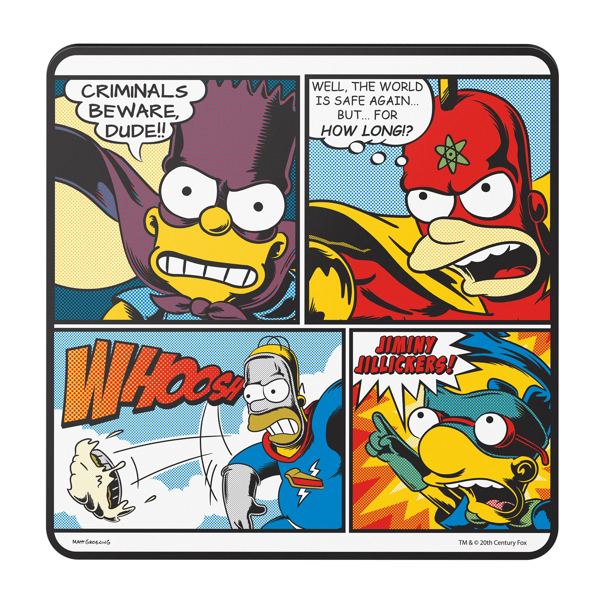 MousePad The Simpsons Steren Resiste con Diseño Comic