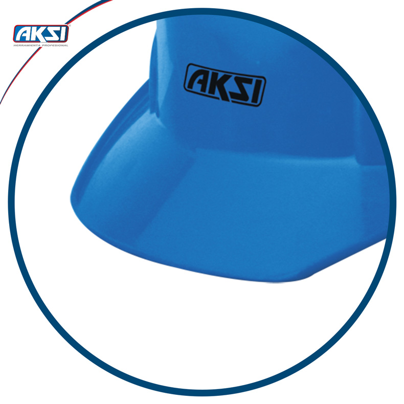 Casco Aksi Seguridad Azul