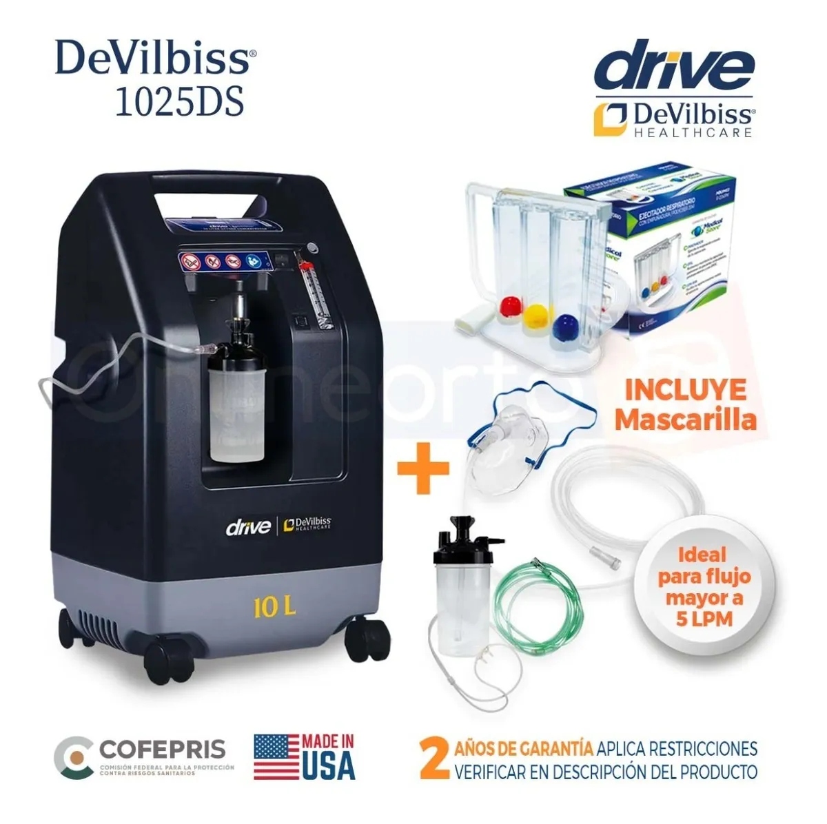 Concentrador De Oxigeno Drive Dvilbiss 10 Litros