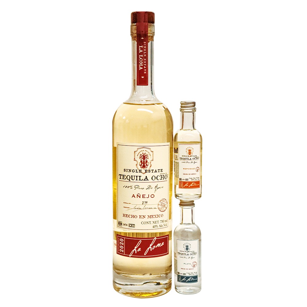 Gift Pack Tequila Ocho Añejo 750 Ml