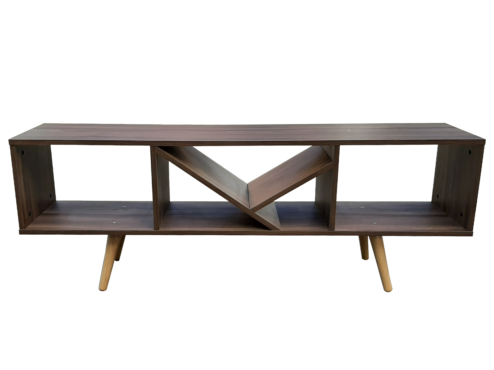 Rack Centro De Entretenimiento Smart Hogare, Para Tv 55 Practico y Minimalista Parota