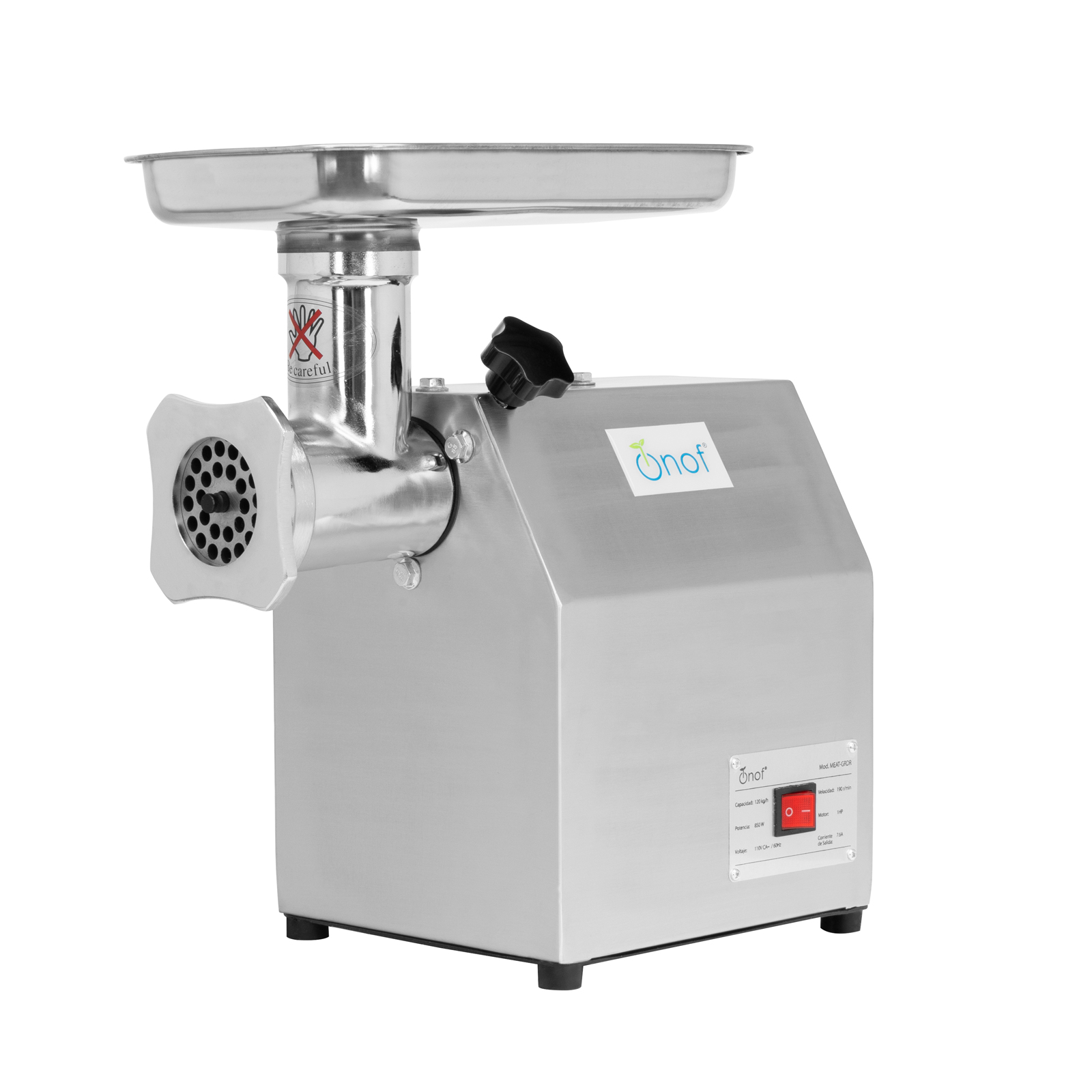 Molino para Carne Eléctrico 1 Hp Picadora de Carne Comercial