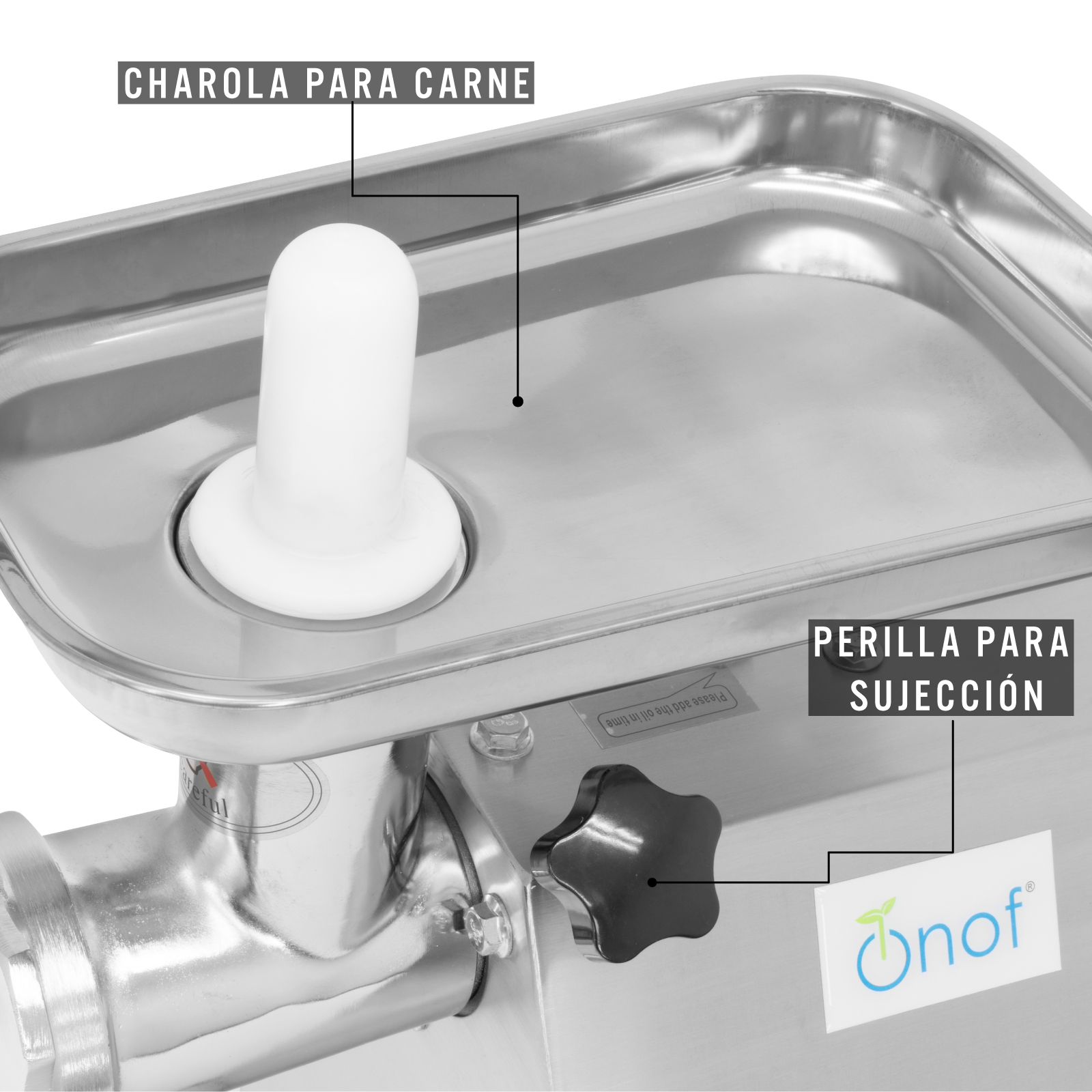 Molino para Carne Eléctrico 1 Hp Picadora de Carne Comercial