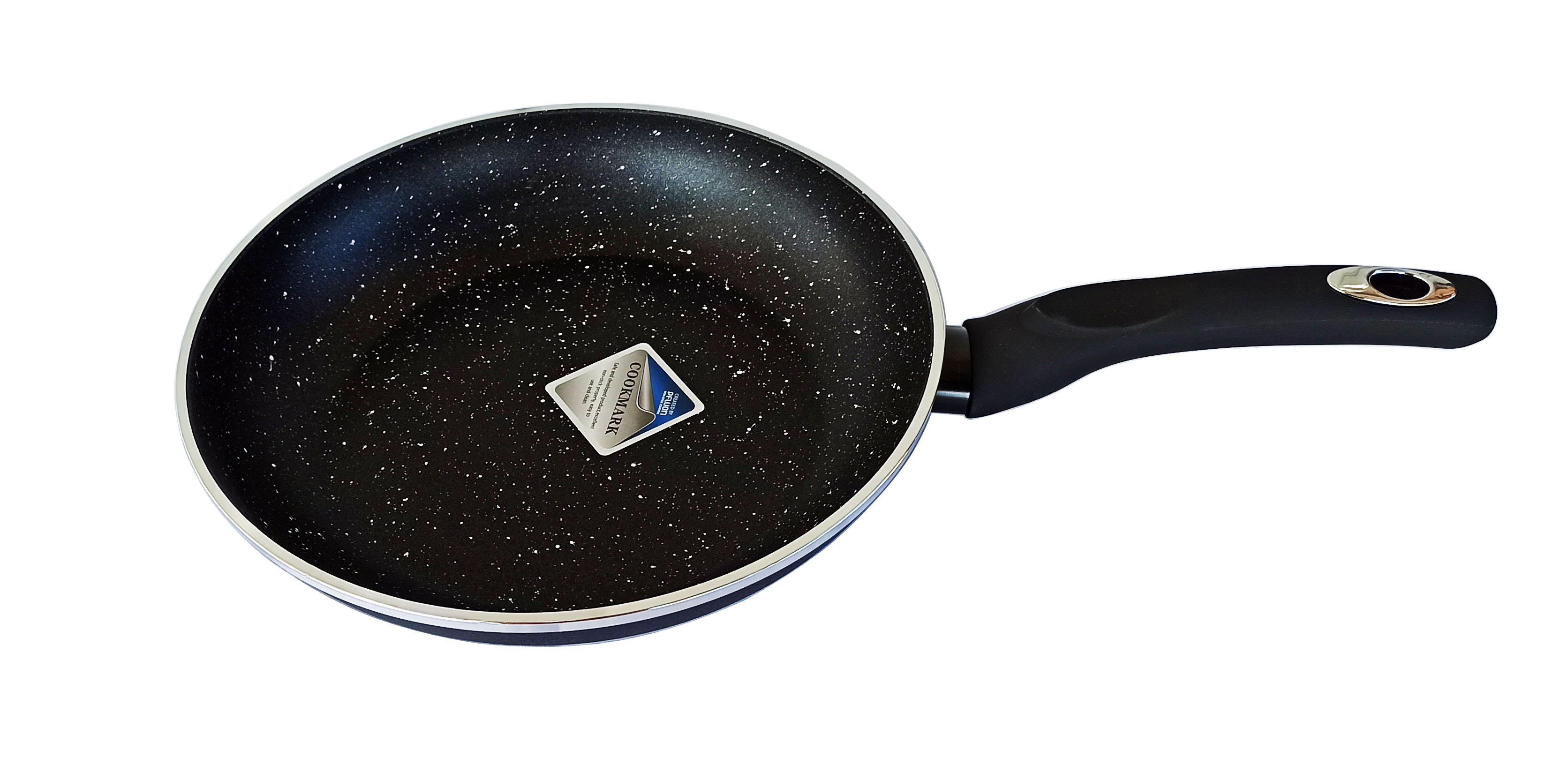 Sartenes Kung fu Master aluminio forjado con revestimiento Mármol Antiadherente -3 Piezas para inducción color negro 