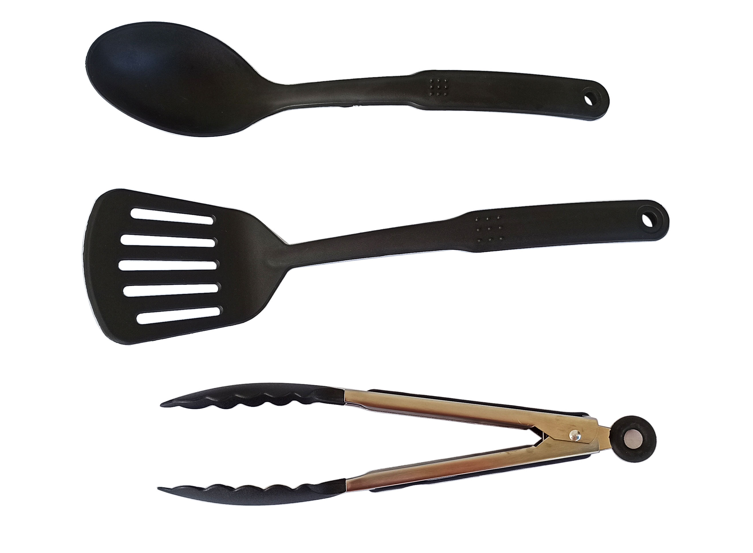 Sartenes Kung fu Master aluminio forjado con revestimiento Mármol Antiadherente -3 Piezas para inducción color negro 