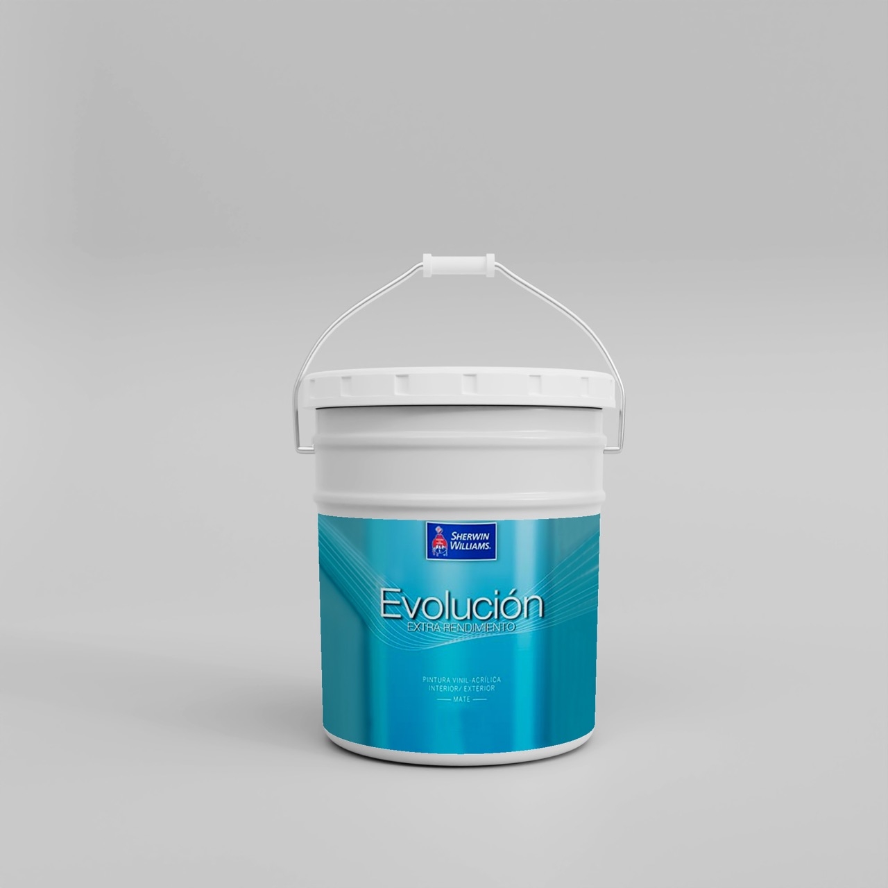 Cubeta de Pintura Vinílica MATE BLANCO EVOLUCIÓN SHERWIN WILLIAMS