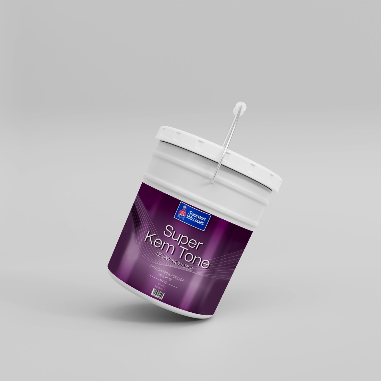 Cubeta de Pintura Desmanchable para interiores BLANCO SUPER KEM-TONE SHERWIN WILLIAMS