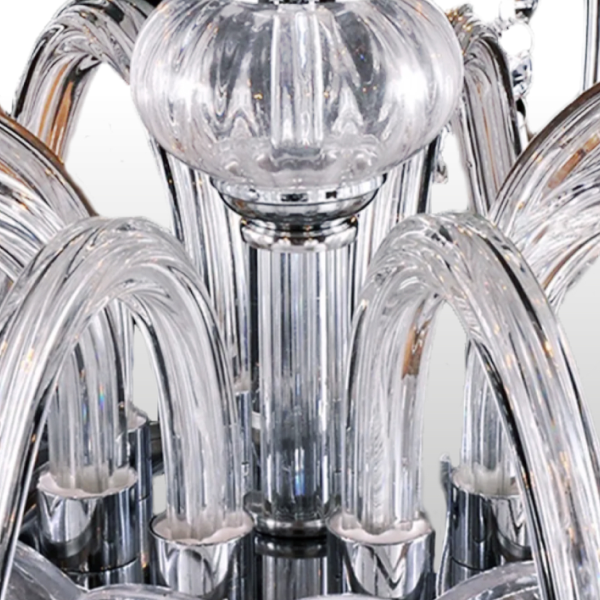 Lámpara Candil De Cristal Candelabro 6 Focos Elegante