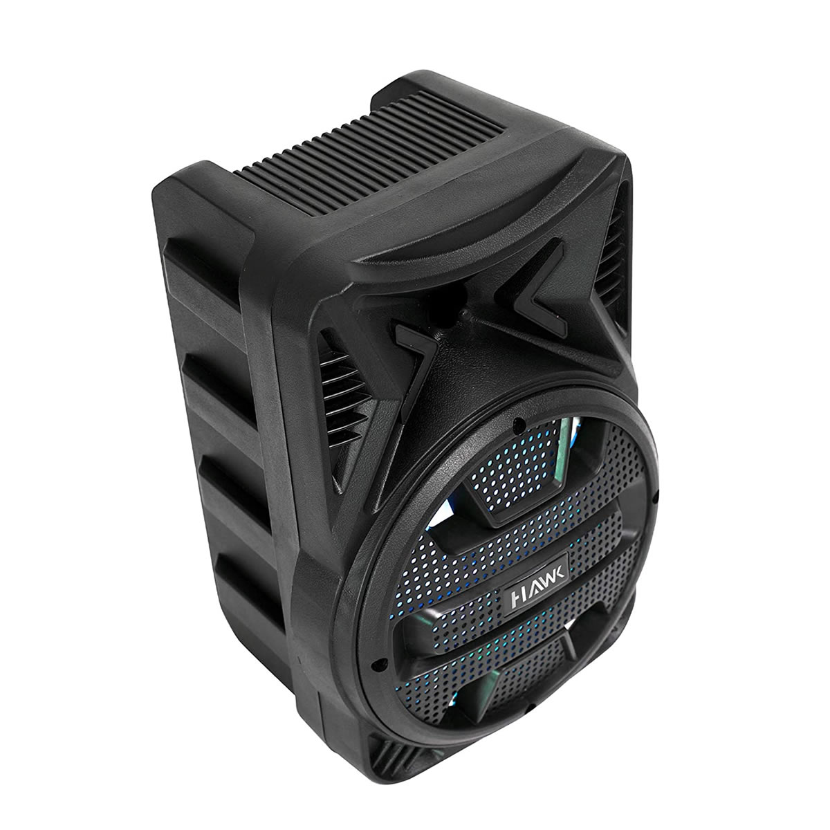 Bocina Portátil Hawk HK8000 De 8 Pulgadas Conexión TWS - Negro