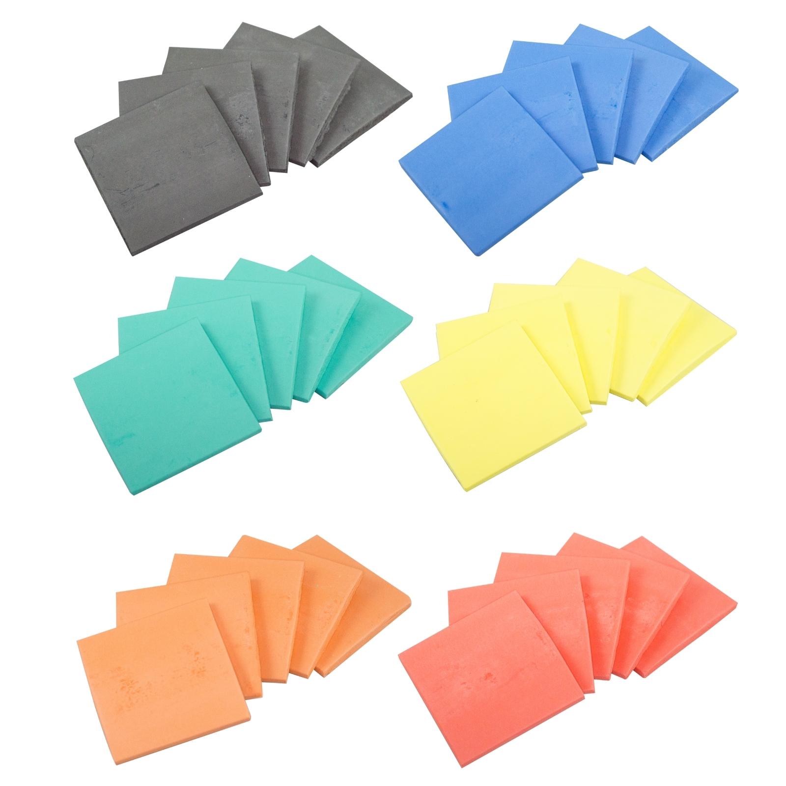 Gredas Caja con 24 Pzs. Colores Surtidos Marca MUSSA 4.8 X 4.8 cms