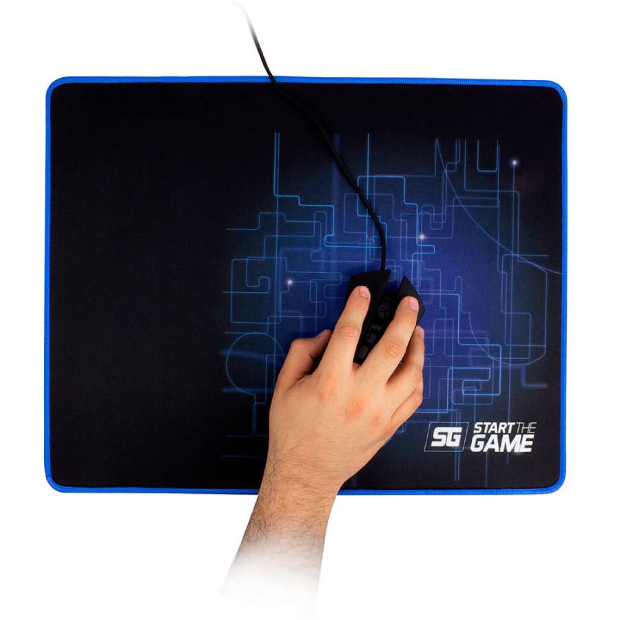 Mousepad Vorago Start The Game Mpg-200, Mediano, Speed Control, Negro