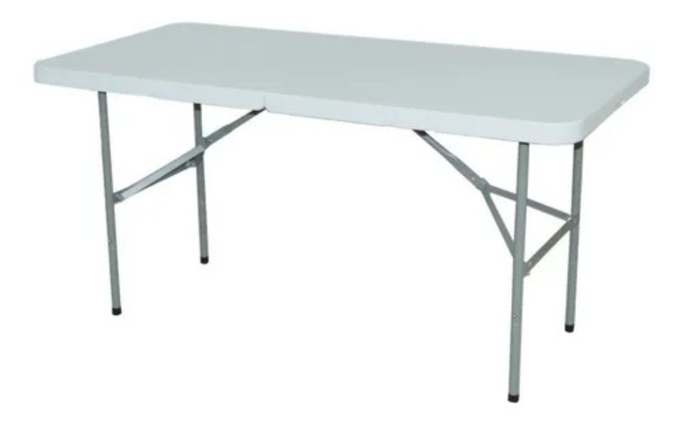 Mesa Plegable Rectangular De 1.20 Tipo Maleta