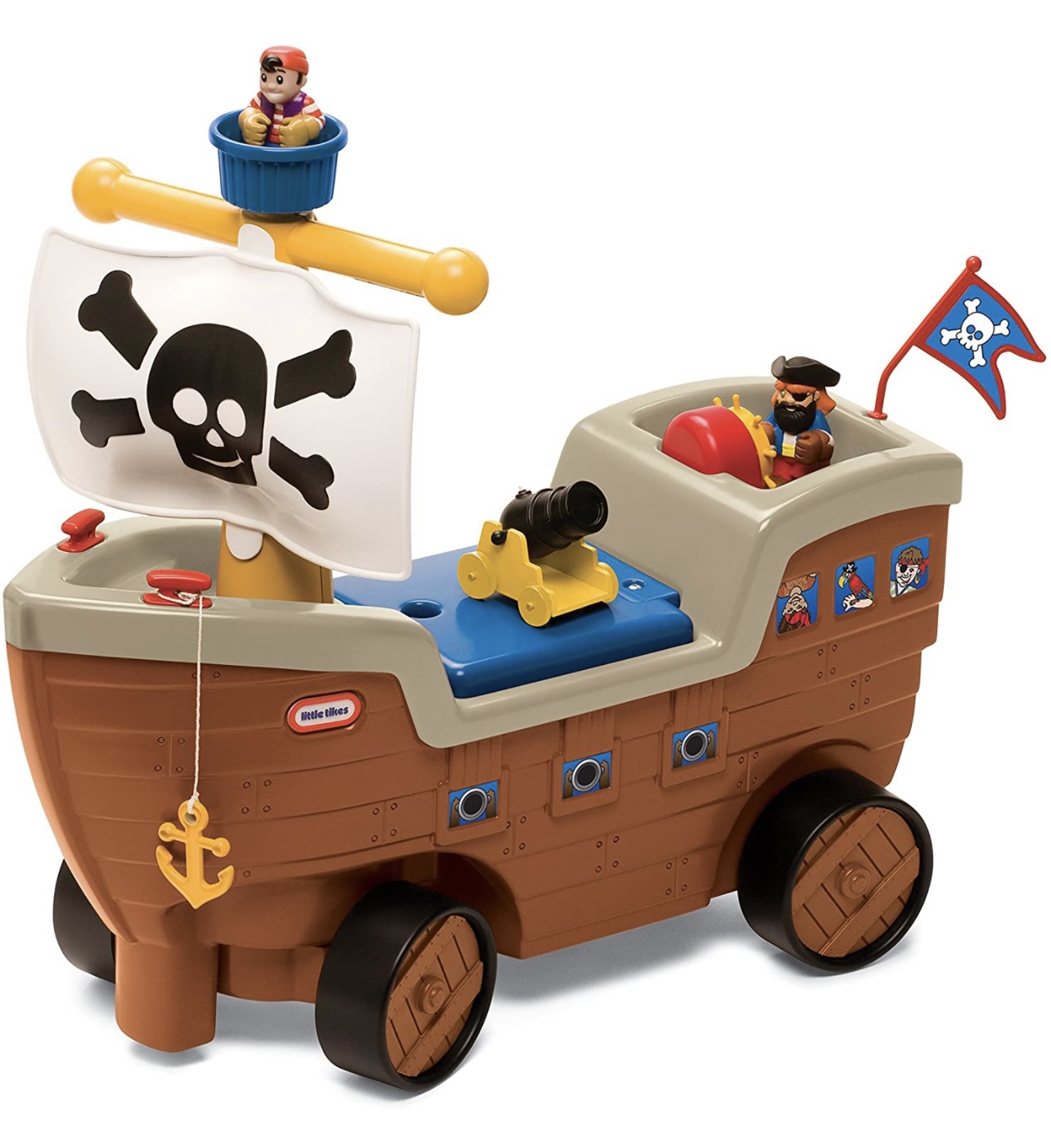 Barquito Montable Pirata Little Tikes Con Accesorios y Sonido 