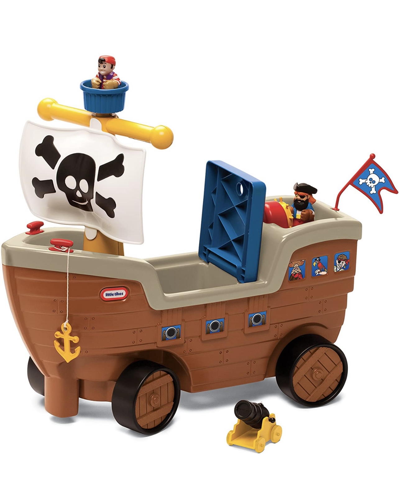 Barquito Montable Pirata Little Tikes Con Accesorios y Sonido 