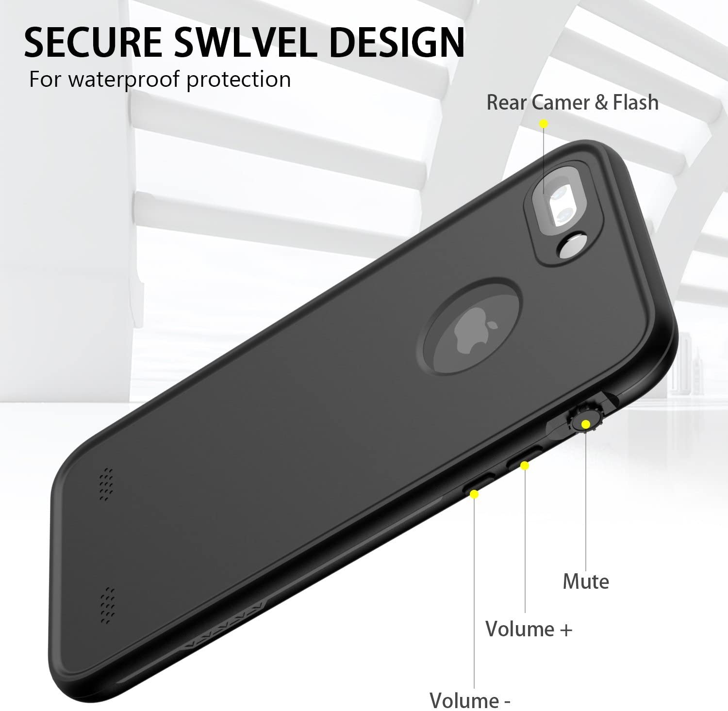 Funda LifeProof Serie Frés Funda Impermeable para iPhone is Oscuro)