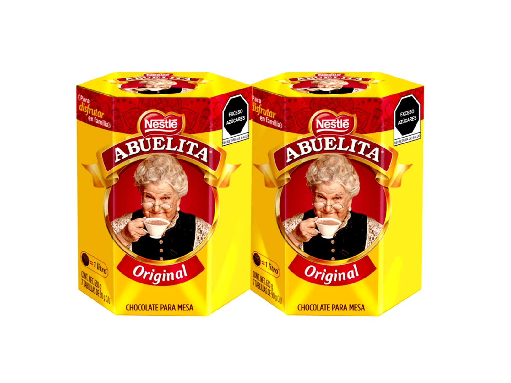 Chocolate Abuelita de Nestle 2 paq. de 7 tabletas c/u