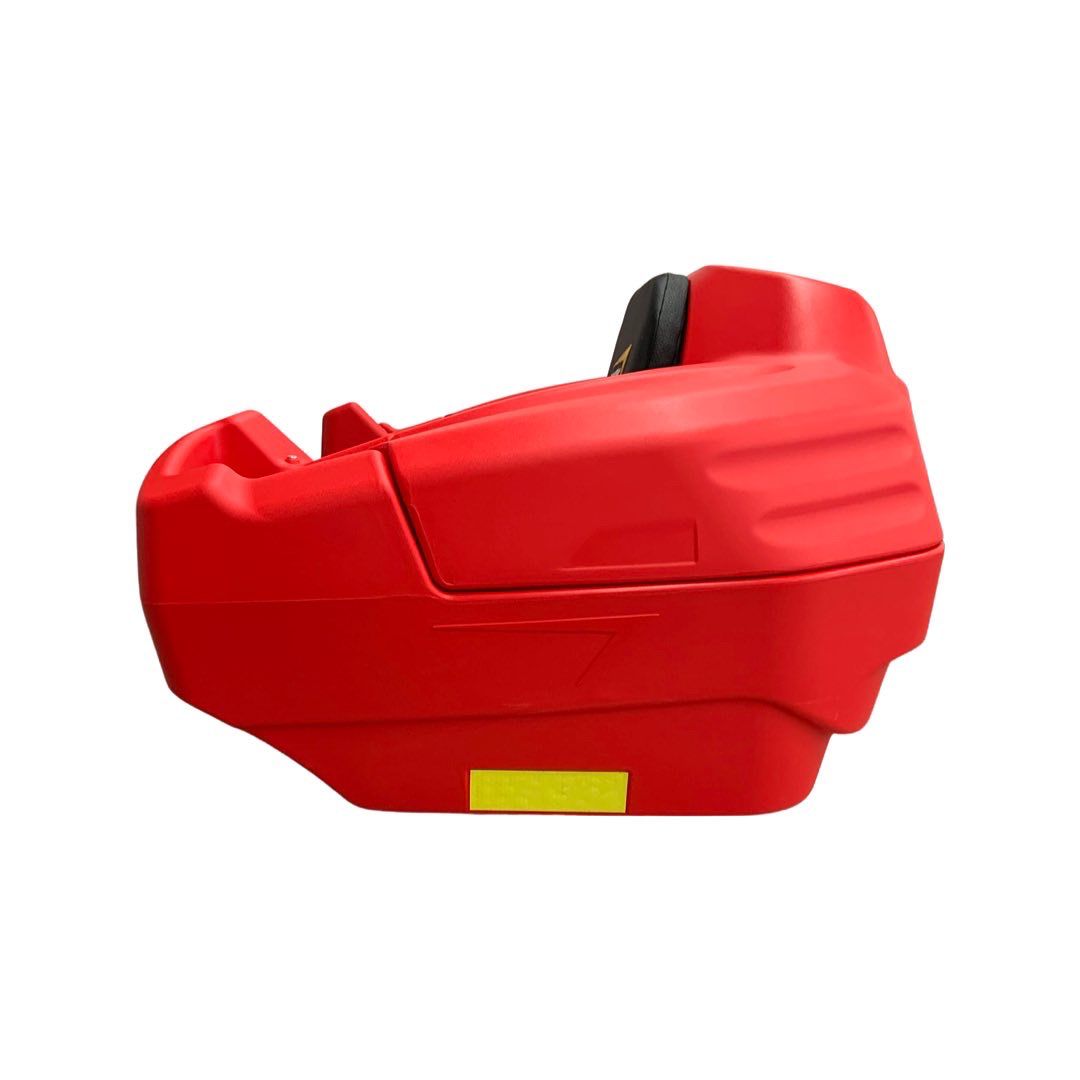 Caja Asiento Trasero Cuatrimoto Con Respaldo Agarraderas Universal Rojo
