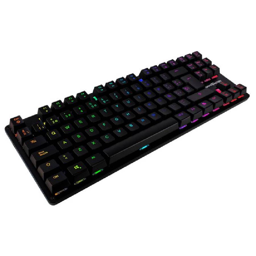Teclado Mecanico Tkl Game Factor Kbg500-Bl, Rgb, Tenkeyless, Usb Negro