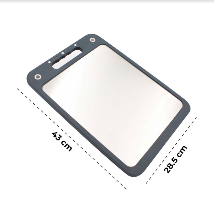 Tabla Para Picar Alimentos Grande Placa De Acero Inoxidable