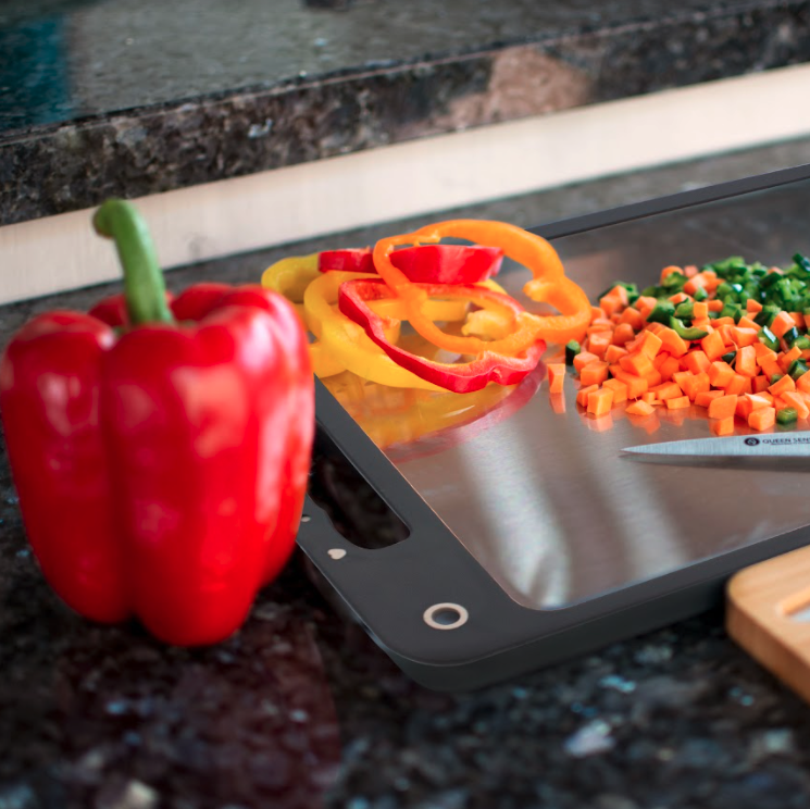 Tabla Para Picar Alimentos Grande Placa De Acero Inoxidable