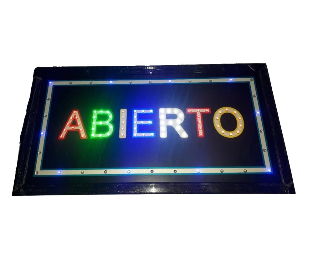 Letrero abierto 