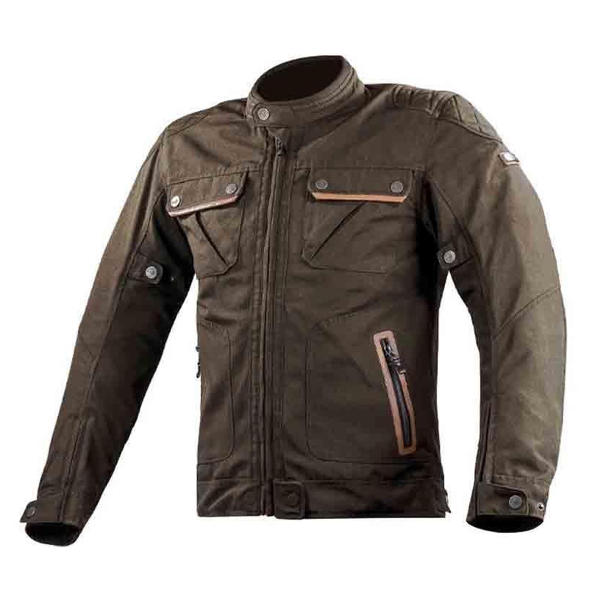 CHAMARRA LS2 BULLET CAFE CASUAL VINTAGE CON PROTECCIONES PARA MOTO CAFE RACER 