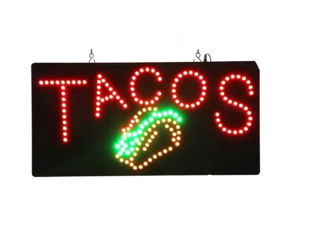 Letrero Led Tacos Anuncio Luminoso Para Negocio Display