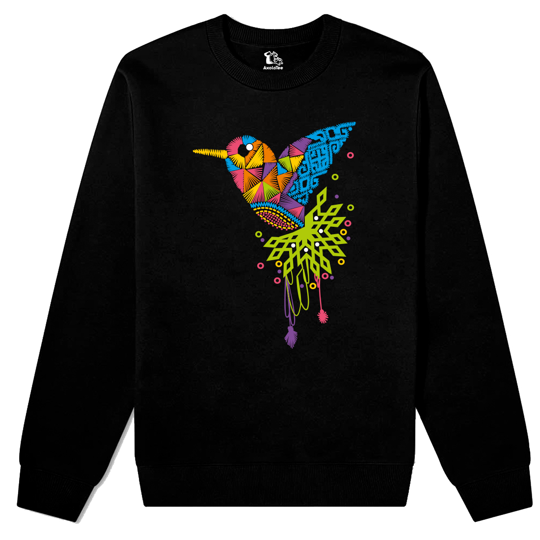 AxoloTee Sudadera cuello redondo - Colibrí Tejido