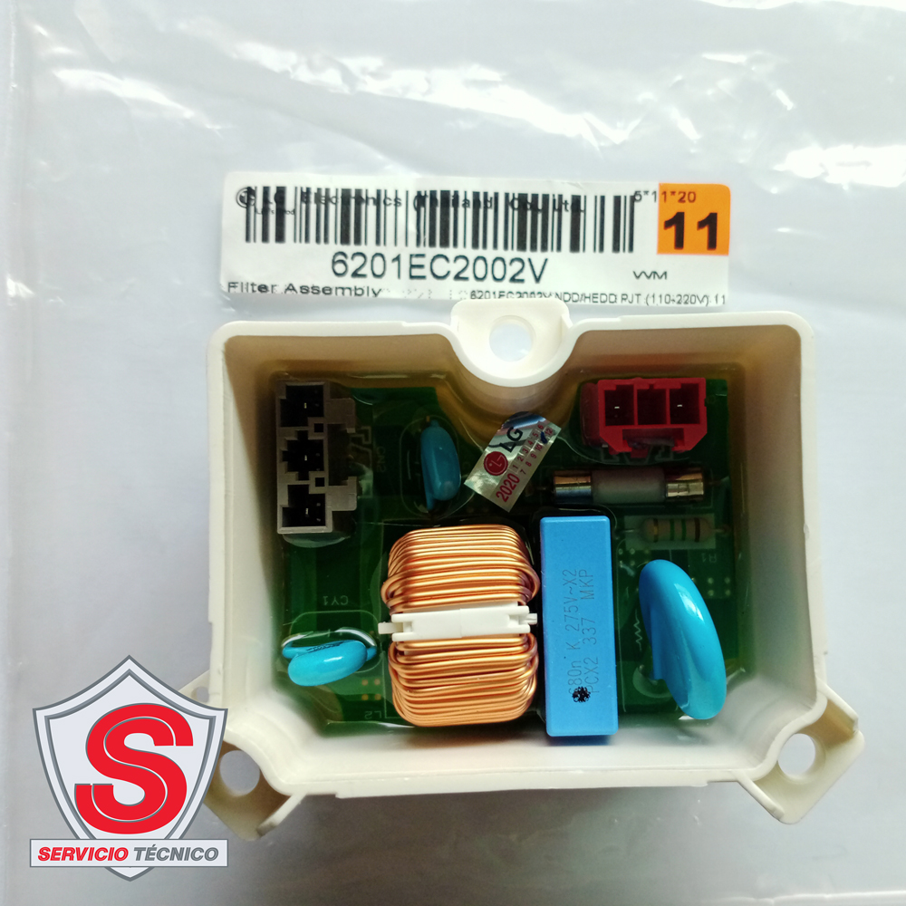 Tarjeta Filtro Para Lavadora Original LG 6201ec2002v