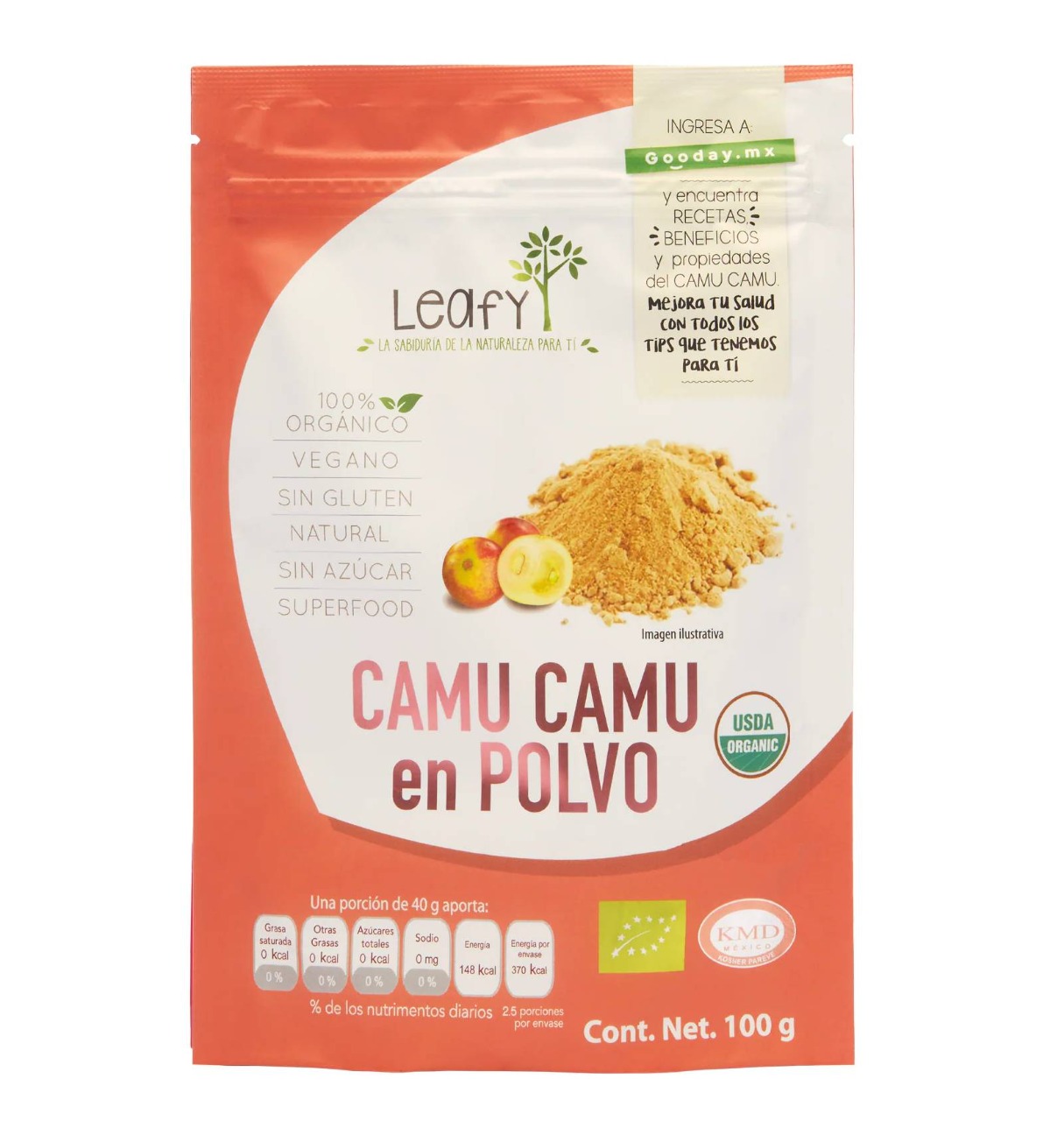 Camu Camu Organico Leafy En Polvo 100g 
