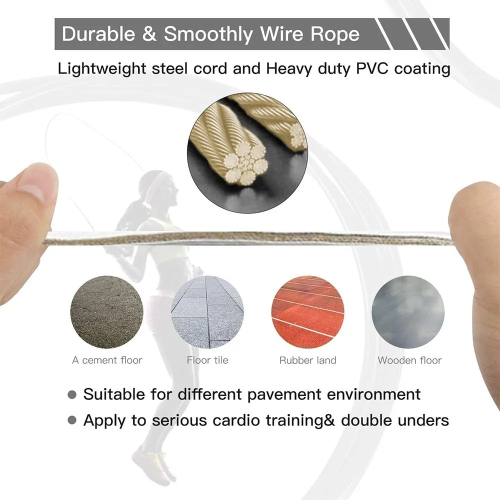 Cuerdas Para Saltar Ajustables Para Ejercicio Entrenamiento