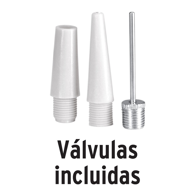 Bomba de Aire con pedal Truper BOPE-60 para inflar bicicletas balones Inflables pelotas llantas