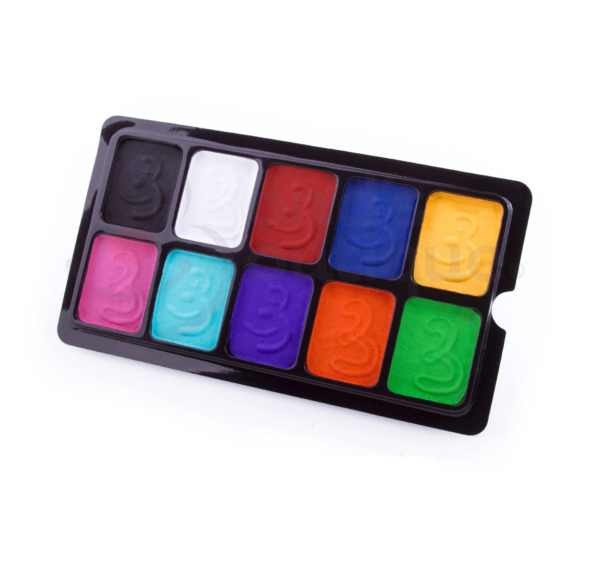 Paleta de maquillaje base agua "Aqua Bonds" de 10 colores mate