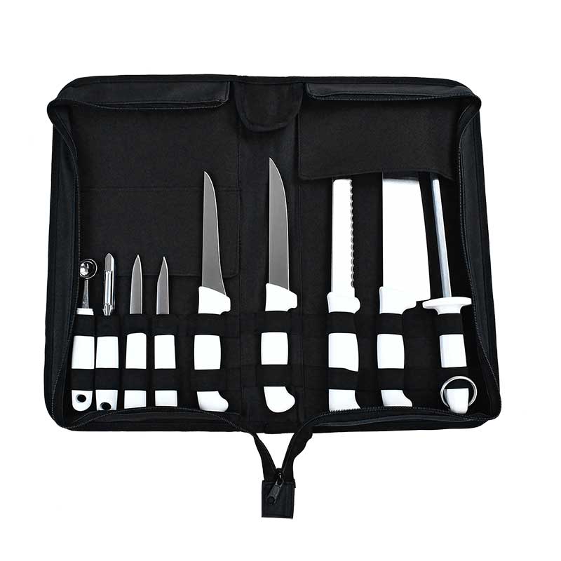 CUCHILLOS PARA CHEF ESTUDIANTES TRAMONTINA 32200/600 MASTER 10 PZAS BLANCOS END2**