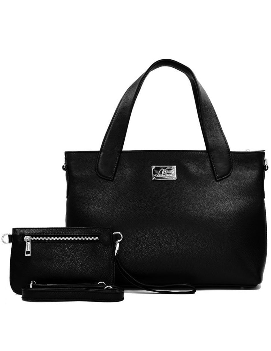 Bolsa bolso tote piel genuina set 3 piezas Montalvo Farret MF654