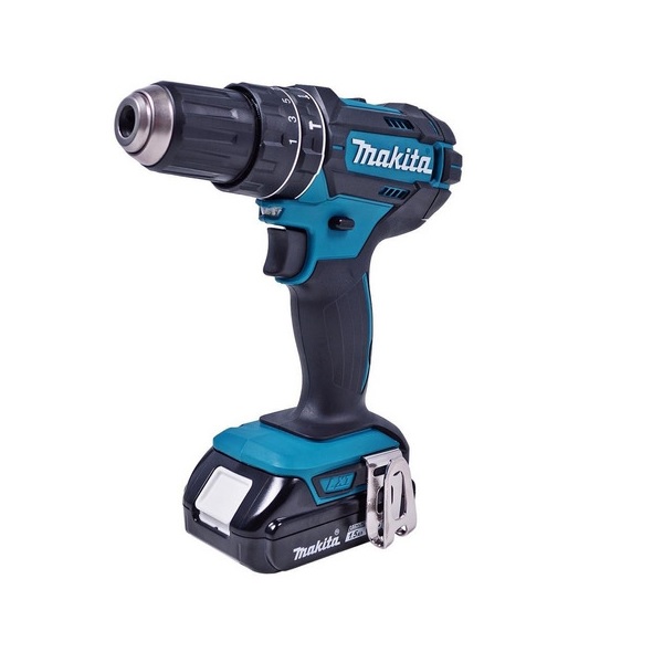 Taladro eléctrico percutor y destornillador Makita DHP482SY inalámbrico 1900rpm turquesa 110V/220V 18V