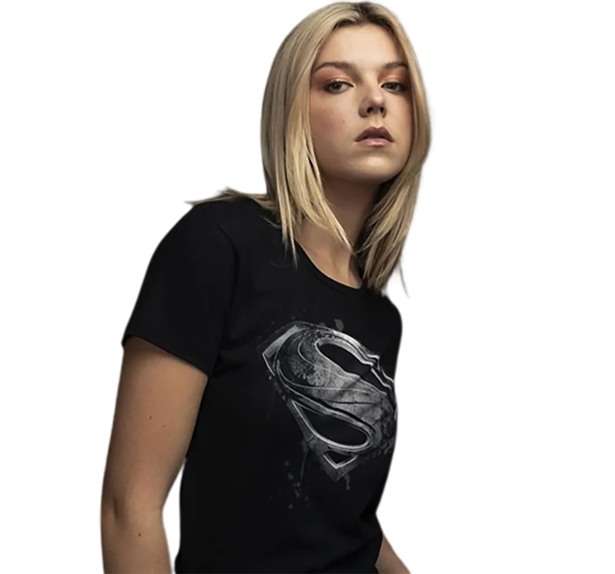Playera Jl Superman Mujer Mascara De Latex