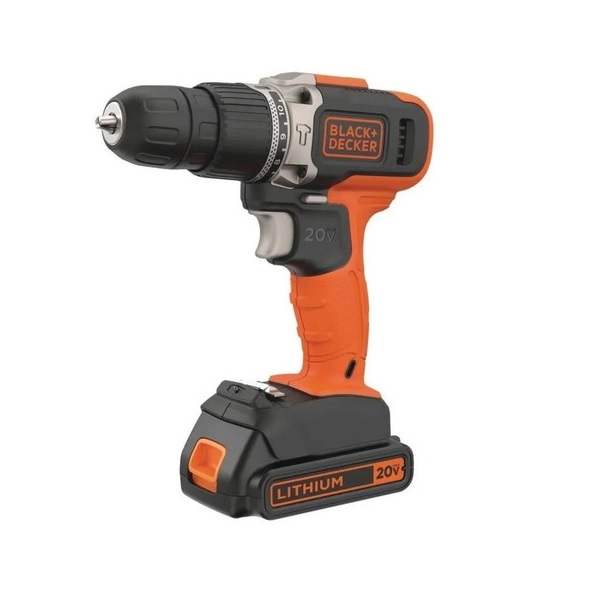 Taladro eléctrico percutor y destornillador Black+Decker BCD704C1 inalámbrico 1400rpm naranja 110V/220V 20V