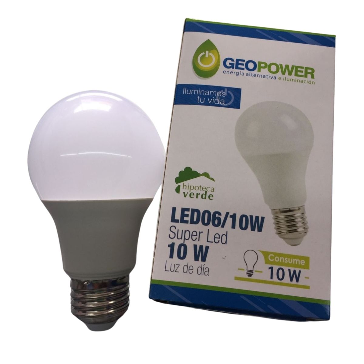 Foco Led 10w Caja 100pz Alta Calidad 6500k Geopower Garantia