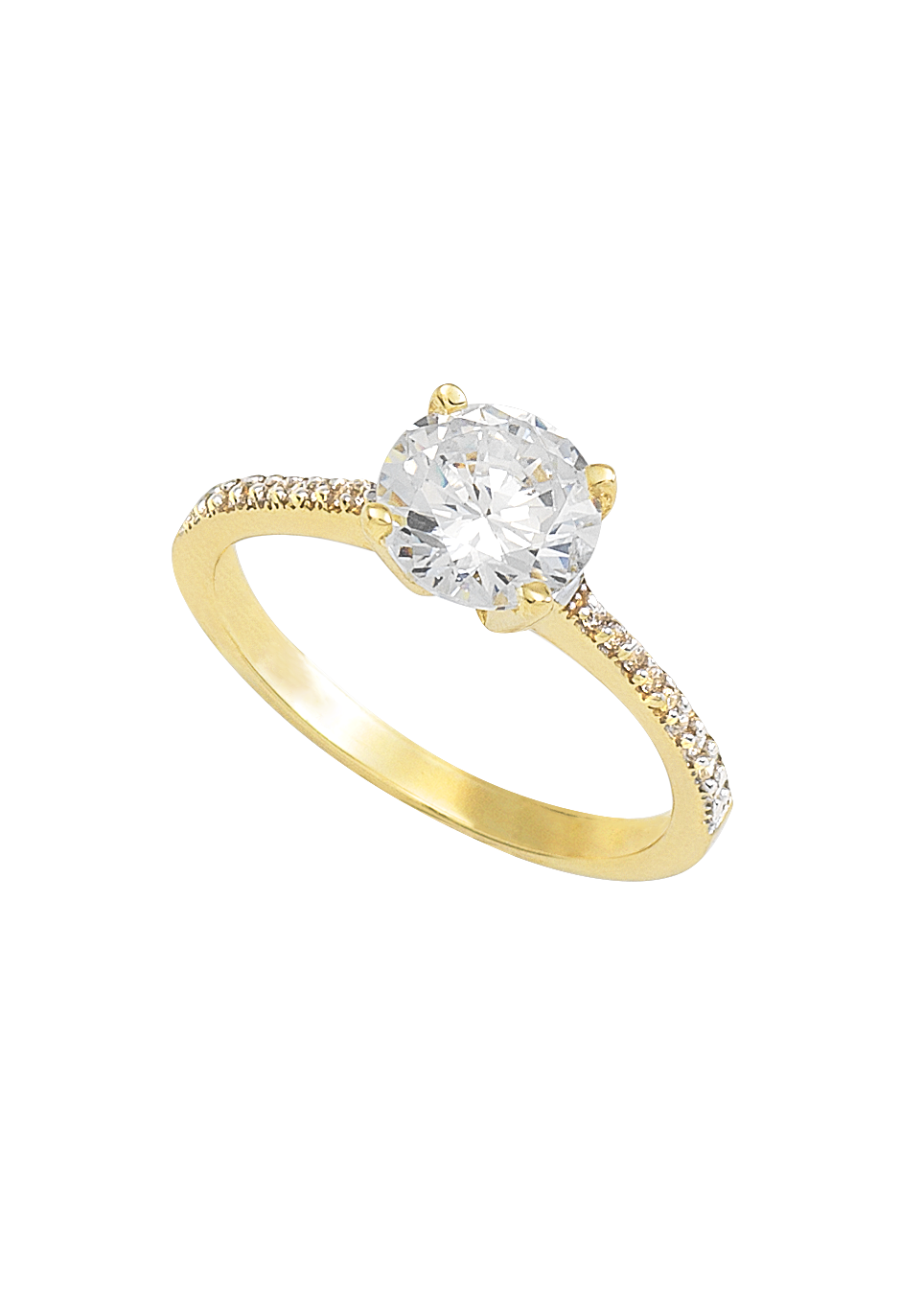 ANILLO COMPROMISO ORO 10K MOD BELLA